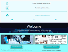 Tablet Screenshot of etstranslationservices.com